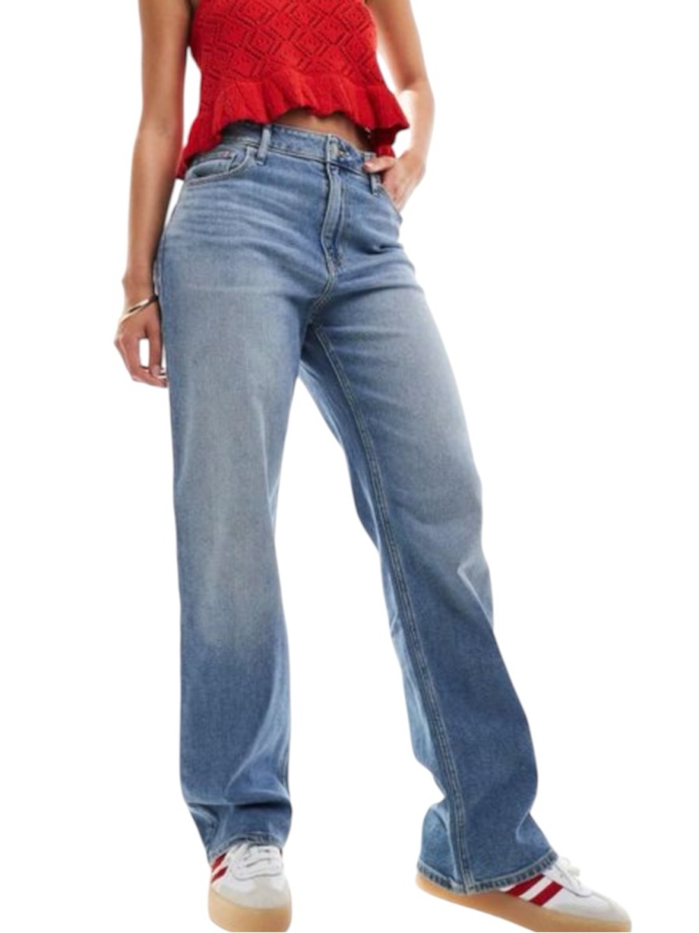 Hollister Ultra High Rise Wide Leg Dad Jeans